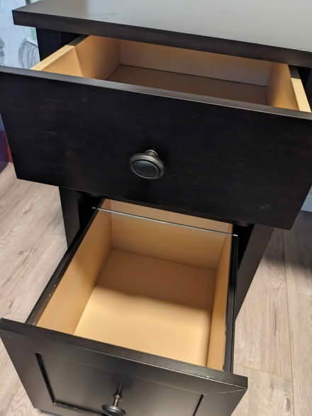 Photo of free Black L-Shaped Corner Desk (Heritage District) #2