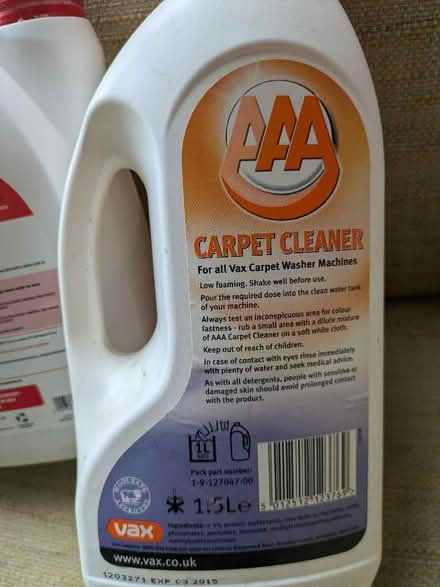 Photo of free 2 half bottles of carpet cleaner (Bounds Green N11) #2