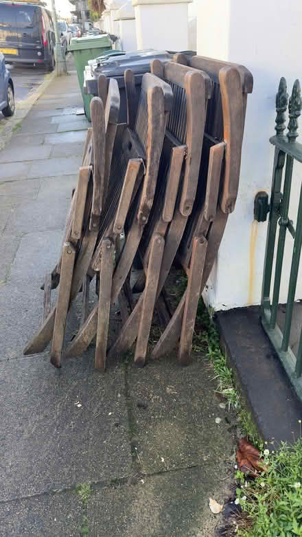 Photo of free Old garden chairs (Aldrington BN3) #3