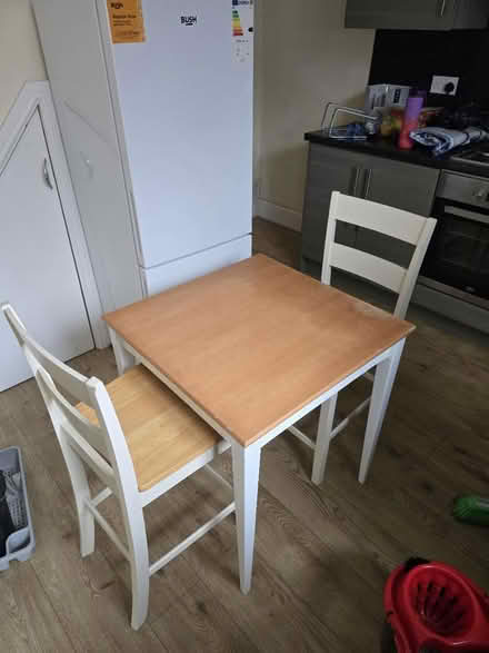 Photo of free Table and 2 chairs (Whitefield) #3