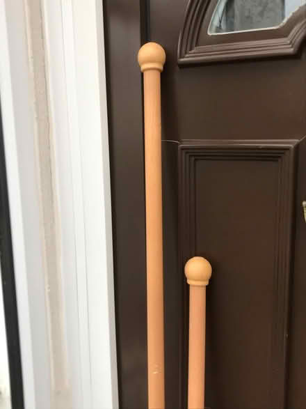Photo of free Two wooden curtain poles (Oxford OX4) #2