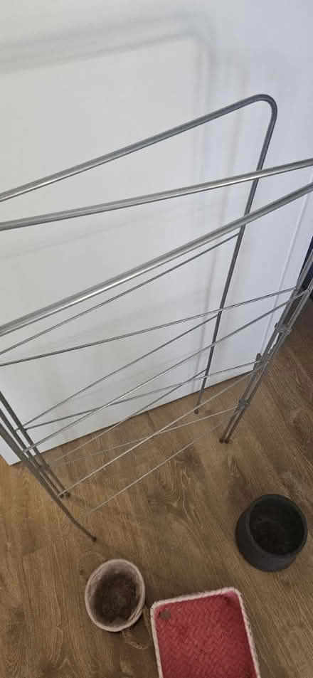 Photo of free Clothes Drying rack + flower pots (Gallions Reach) #3