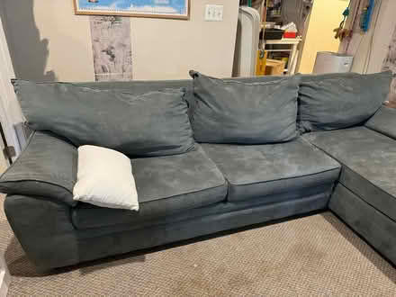 Photo of free ON CURB Sofa from Bob’s with chaise (Annandale, VA) #2