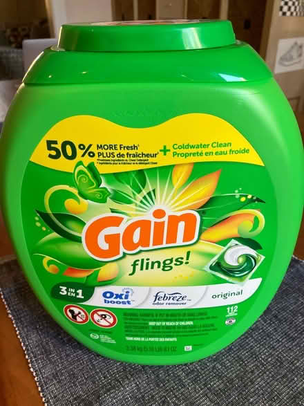Photo of free Gain Flings laundry detergent pods (Petworth, DC) #1