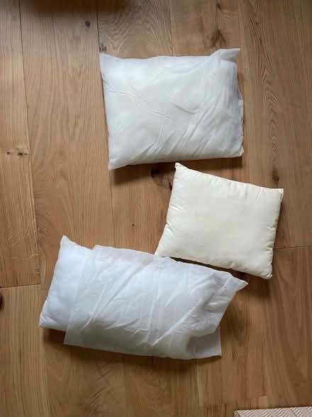 Photo of free Three small cushion pads (Bakewell DE45) #1