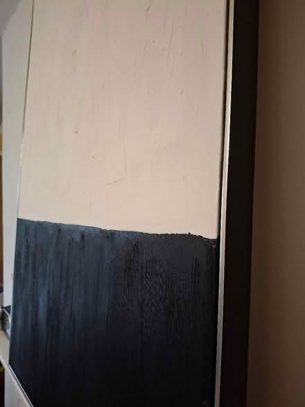 Photo of free Large abstract black and white painting (Harold Hill RM3) #2