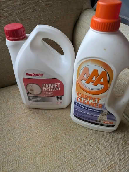 Photo of free 2 half bottles of carpet cleaner (Bounds Green N11) #1