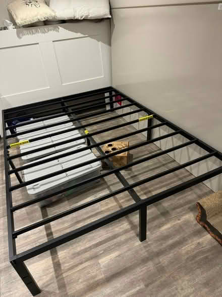 Photo of free Double bed frame (Eccles, M30) #1