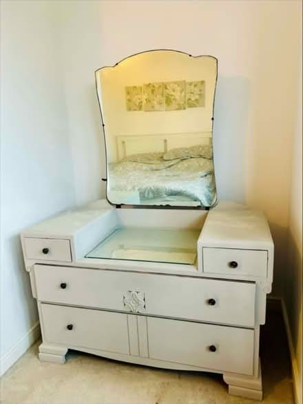 Photo of free Vintage Dresser & 2x tables (Lymm) #1