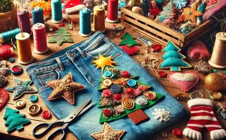 Photo of Ribbons, buttons, beads (Bear flat) #1