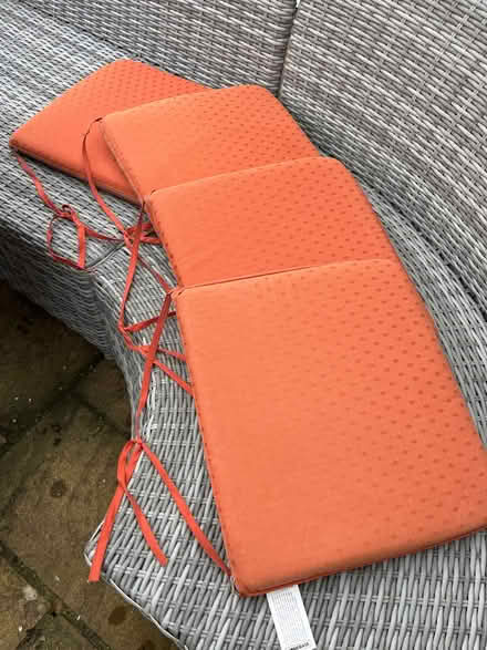 Photo of free Chair cushions (HP10 flackwell heath) #1
