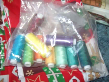 Photo of free Craft supplies - small pieces of fabric and cotton (Great Moor SK2) #2