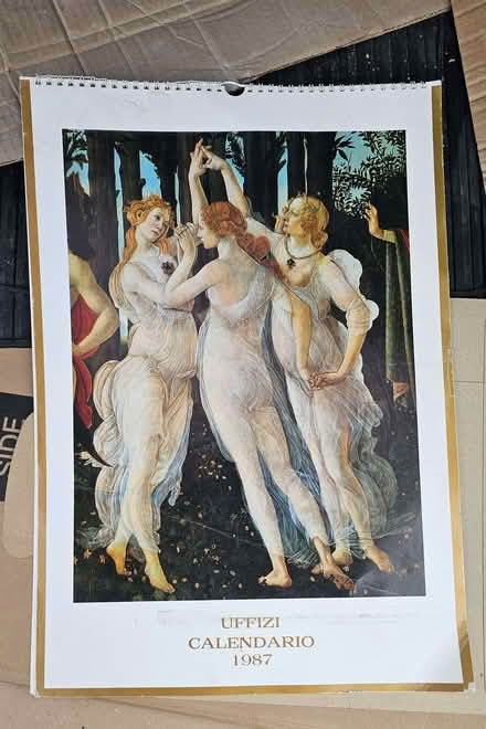 Photo of free Art Calendar from the Uffizi, Italy_from 1987 (Jericho OX1) #1