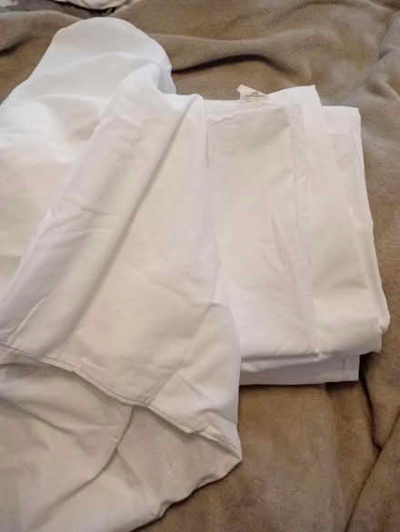 Photo of free King-size white bedding set (Slateford EH14) #1