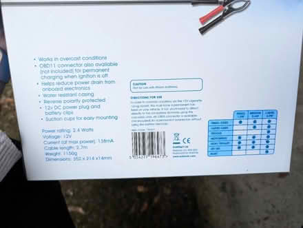 Photo of free Solar panelled battery maintainer (S6 hillsborough) #2