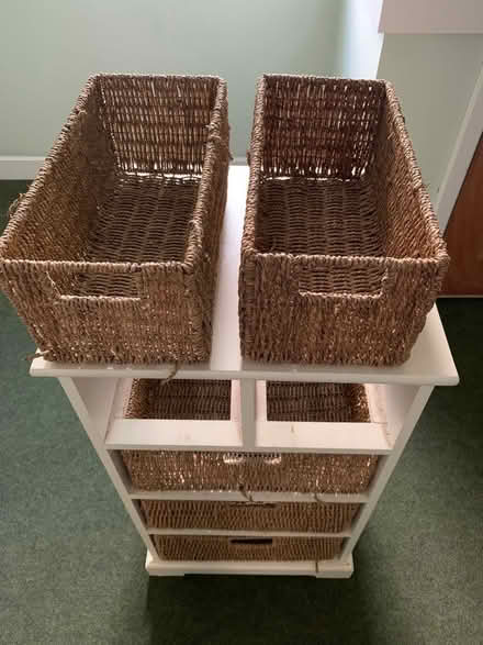 Photo of free Wicker drawer unit (Wantage) #2
