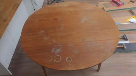 Photo of free Circular lead folding dining table (Priestwood, Bracknell RG42) #1