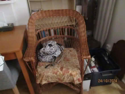 Photo of free Wicker armchair (Benslow SG4) #1