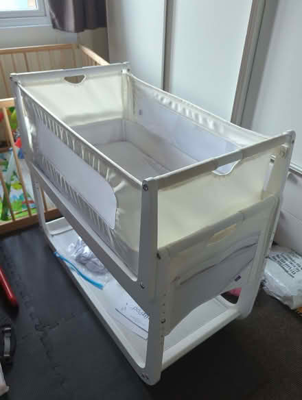 Photo of free Snuzpod 4 bedside baby crib (0-6mth) w/accessories (Merton SW19) #2