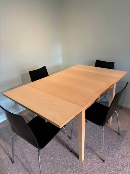 Photo of free Dining table and chairs (Teddington TW11) #2