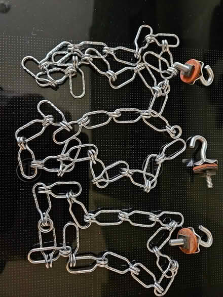 Photo of free 3 x Victorian Bath/Sink plug chains (Roffey) #1