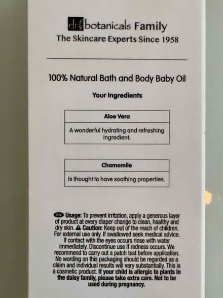 Photo of free 100% Natural Bath & Body Baby Oil (SW2) #3