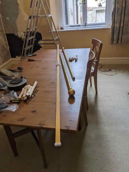 Photo of free Brass curtain rail and fixings (Gosforth NE3) #1