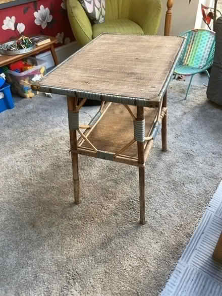 Photo of free Wicker 'Lloyd loom' style conservatory side table (Bishopston BS7) #1