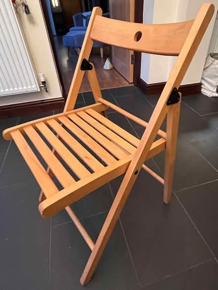 Photo of free Three folding wooden chairs (Winmarleigh PR3) #2
