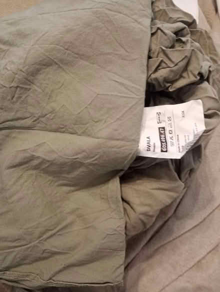 Photo of free Green double IKEA fitted sheet set (Slateford EH14) #1