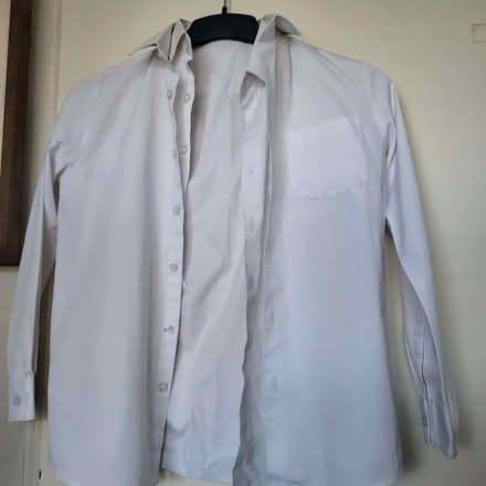Photo of free 2 white school shirts age 10-11 (Whittlebury NN12) #1