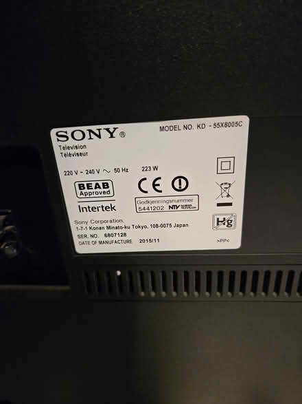 Photo of free 55" Sony Smart TV (W5) #1