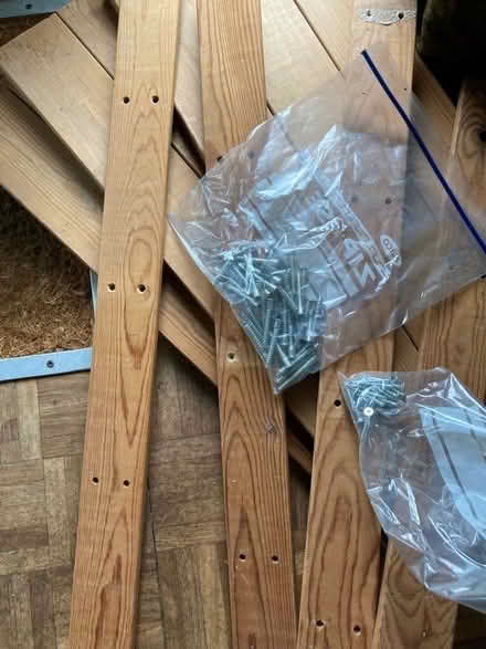 Photo of free Wooden 3 shelf unit- self assembly with screws (Clifton YO30) #2