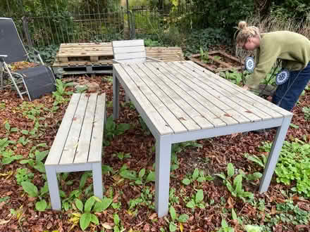 Photo of free Garden table and bench (N16) #1