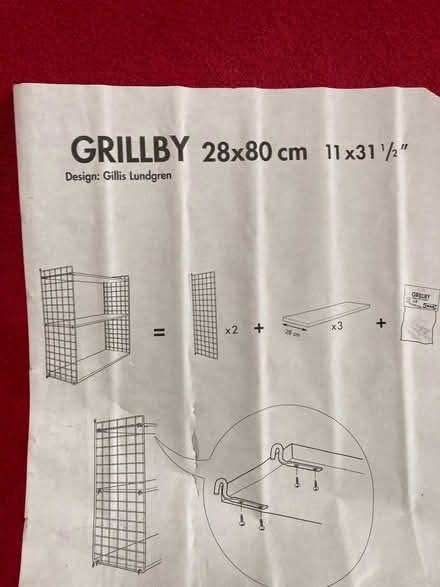 Photo of free IKEA 3 shelf GRILLBY (Lower Morden SM4) #3