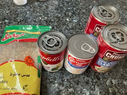 Photo of free Expired canned goods/lentils (Sunnyvale near Ortega Park) #1