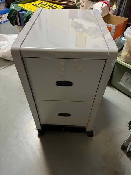 Photo of free Patio furniture and file cabinet (34572 Slough Rd) #1