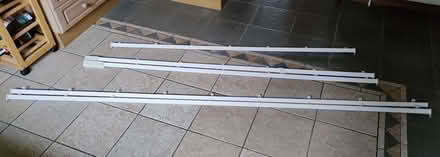 Photo of free 5 lengths of plastic curtain track (Buckskin RG22) #1