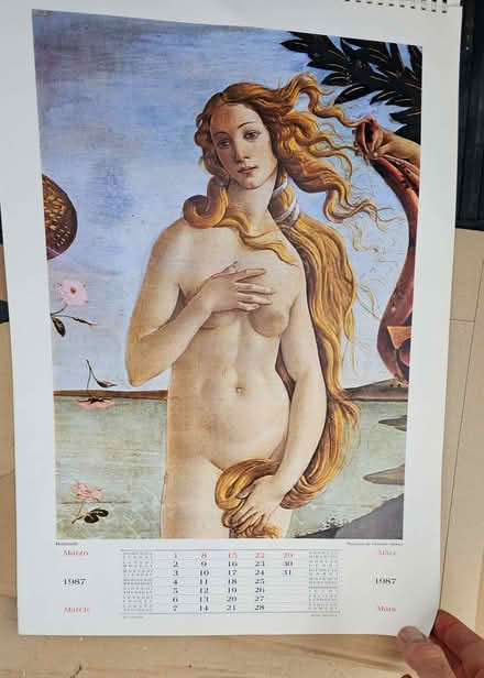 Photo of free Art Calendar from the Uffizi, Italy_from 1987 (Jericho OX1) #3