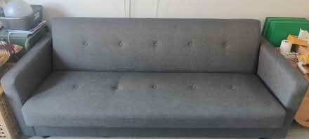 Photo of free Grey Sofa-Bed with storage (Willowbrae, EH8) #1