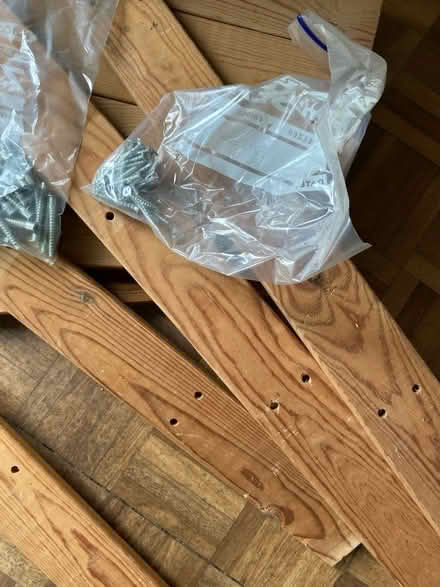 Photo of free Wooden 3 shelf unit- self assembly with screws (Clifton YO30) #4