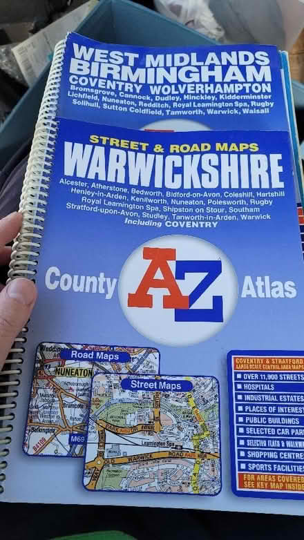 Photo of free 2 atlas maps. Warwickshire and West midlands (Turves Green B31) #1