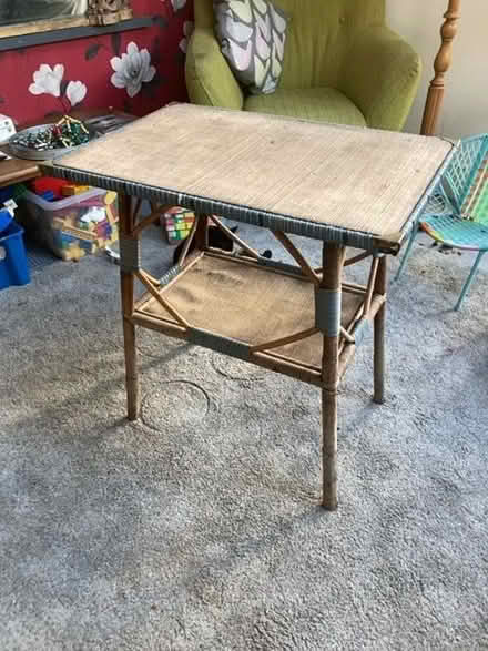 Photo of free Wicker 'Lloyd loom' style conservatory side table (Bishopston BS7) #2