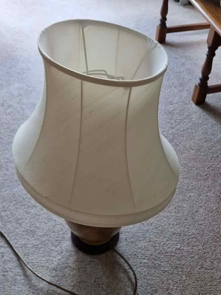 Photo of free Smaller silk lamp shade (Enborne Row RG14) #2
