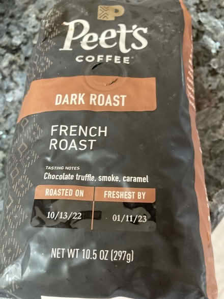 Photo of free Pete’s coffee beans (Sunnyvale near Ortega Park) #1