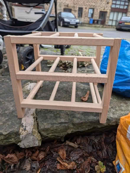 Photo of free Small wooden wine rack (S6 hillsborough) #1