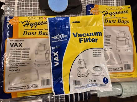 Photo of free Vax dust bags & various filters (Freshford BA2) #1