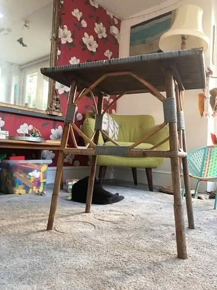 Photo of free Wicker 'Lloyd loom' style conservatory side table (Bishopston BS7) #3