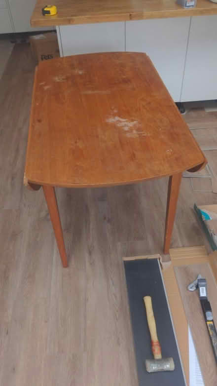 Photo of free Circular lead folding dining table (Priestwood, Bracknell RG42) #3