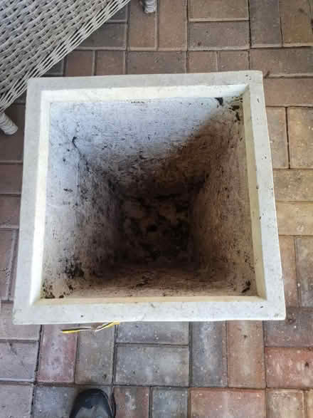 Photo of free 2 x Resin plant pots (Dursley area) #2